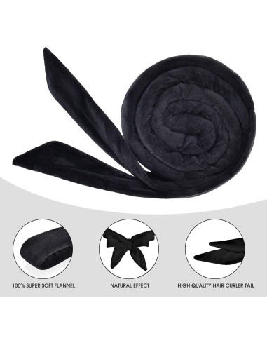 Rulos de Pelo Sin Calor CEKEME Jumbo 4 Piezas 3cm x 24cm