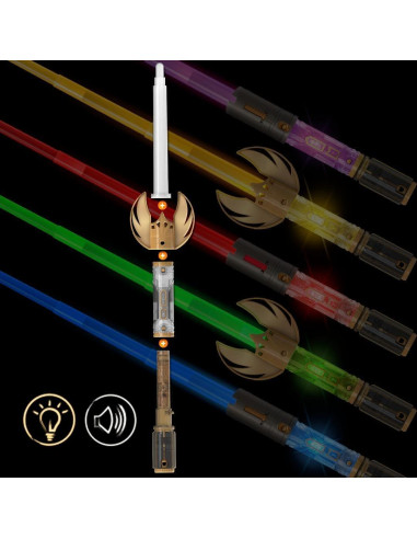 Sable de Luz Maestro Star Wars + Baterías Duracell AAA 8 Unidades