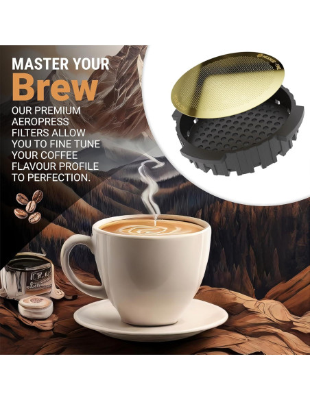 Filtro Metálico Reutilizable HEXNUB para AeroPress - Paquete de 3 Filtro Metálico Reutilizable HEXNUB para AeroPress - Paquete de 3