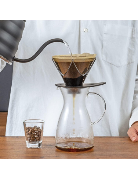 Goteador de Café Hario V60 Mugen 02 Plástico Negro Transparente Goteador de Café Hario V60 Mugen 02 Plástico Negro Transparente