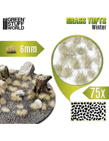 Grumos de Hierba Estática 6 mm Green Stuff World Invierno