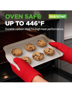 Set de 3 Bandejas para Galletas Antiadherentes NutriChef 2