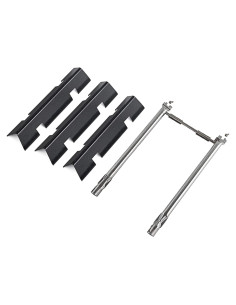 Piezas de Parrilla PETKAO para Weber Spirit 2 - 3 Barras Saborizadoras y 2 Tubos de Quemador
