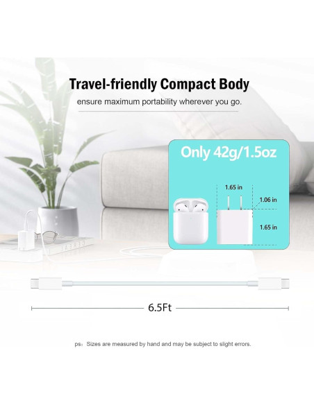Adaptador de corriente USB-C 30W BCWJ NETS para eero y eero 6 Adaptador de corriente USB-C 30W BCWJ NETS para eero y eero 6