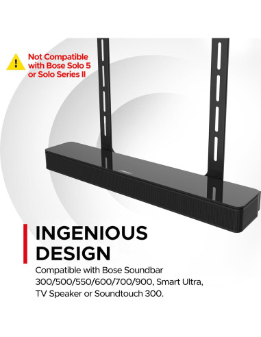 Soporte Universal para TV Soundbass Negro Compatible con Bose