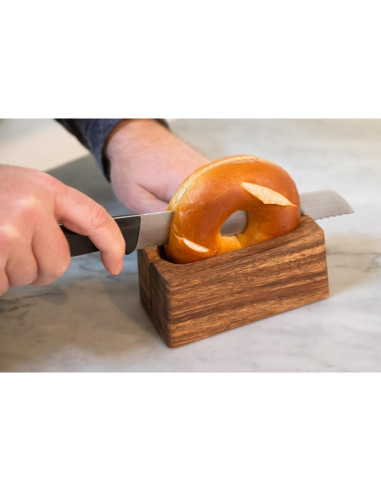Miter para Bagel Ironwood Gourmet de Madera de Acacia 17.8x14cm
