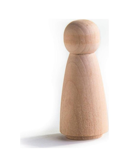 Muñeca de Madera 5 cm Niña/Ángel Craftparts Direct - Paquete de 10 Muñeca de Madera 5 cm Niña/Ángel Craftparts Direct - Paquete de 10