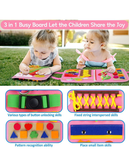 Tablero Ocupado TYRY.HU 25 en 1 Juguete Montessori Azul Tablero Ocupado TYRY.HU 25 en 1 Juguete Montessori Azul