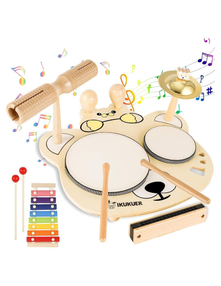Juego de batería musical 9 en 1 YOMESTE para niños Juego de batería musical 9 en 1 YOMESTE para niños