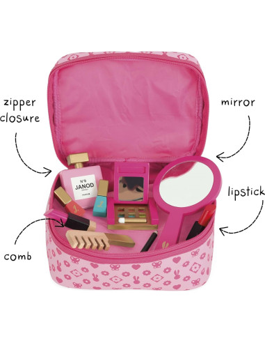 Set de Juego de Maquillaje Janod Pequeña Señorita 9 Piezas