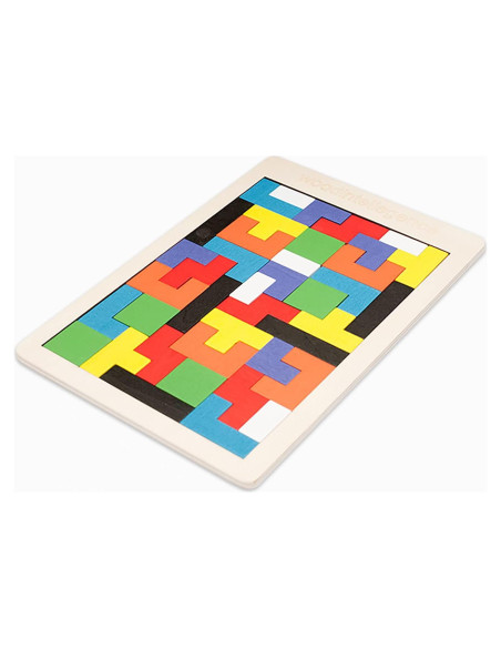 Rompecabezas de Madera Tangram 40 Piezas Montessori AHYUAN Rompecabezas de Madera Tangram 40 Piezas Montessori AHYUAN
