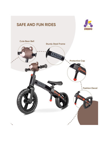 Bicicleta de Equilibrio KRIDDO para Niños 2 a 5 Años Llama