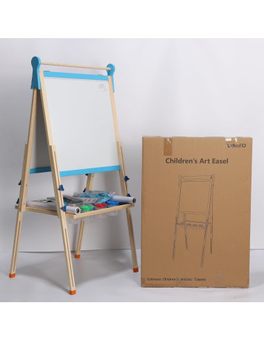 Caballete de Madera para Niños YOHOOLYO Doble Cara Ajustable