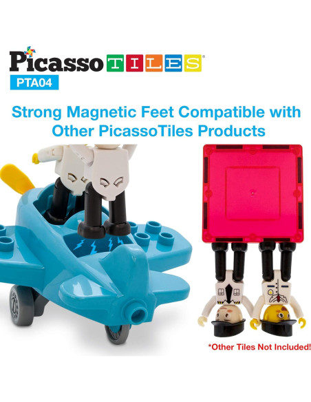 PicassoTiles Juego de Aeronaves y Mesa de Actividades 4pc PicassoTiles Juego de Aeronaves y Mesa de Actividades 4pc