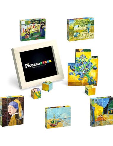 Paquete de 3 Rompecabezas Magnéticos PicassoTiles 25 Piezas
