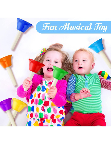 Juego de Campanas Musicales Fabbay 16 Piezas para Niños Juego de Campanas Musicales Fabbay 16 Piezas para Niños