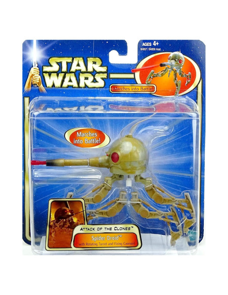 Droid Araña Star Wars Clone Wars 9.53 cm con Misil Droid Araña Star Wars Clone Wars 9.53 cm con Misil