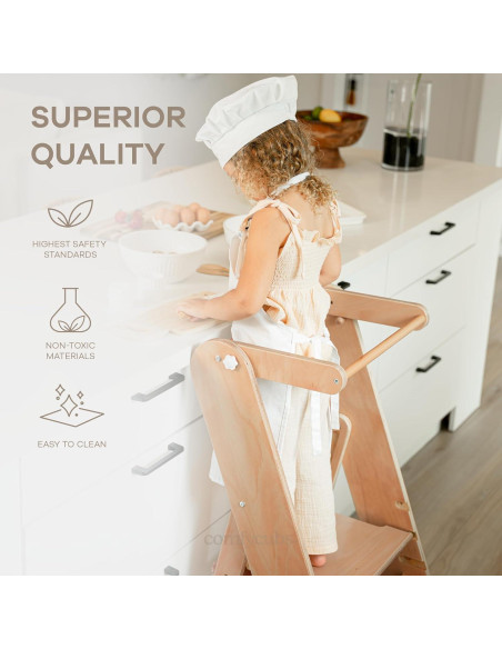 Escalera para Niños Comfy Cubs con Tablero Ocupado Interactivo Escalera para Niños Comfy Cubs con Tablero Ocupado Interactivo