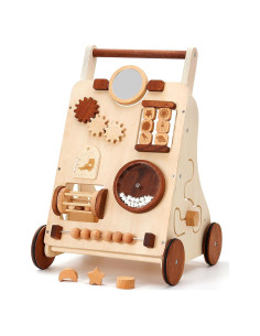 Andador de Madera Ajustable Woodtoe 9-en-1 para Bebés