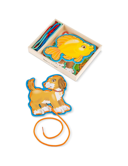 Juguete de Desarrollo Melissa y Doug - Paneles de Enhebrar Mascotas Juguete de Desarrollo Melissa y Doug - Paneles de Enhebrar Mascotas