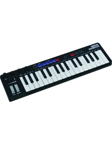 Controlador MIDI USB midiplus AKM322 32 teclas compacto