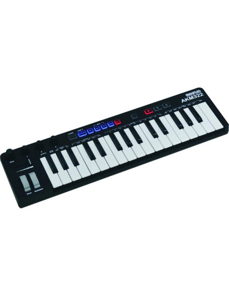 Controlador MIDI USB midiplus AKM322 32 teclas compacto Controlador MIDI USB midiplus AKM322 32 teclas compacto