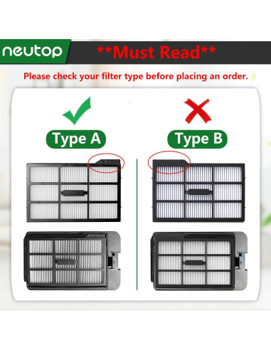 Piezas de Repuesto Neutop para eufy E25/E28 - 1 Cepillo, 4 Filtros, 6 Cepillos Laterales, 1 Mopa, 4 Bolsas