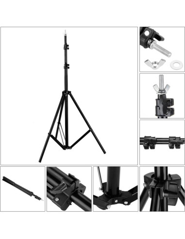Kit de Iluminación Profesional YYAO con Softbox y Soporte 2x3m