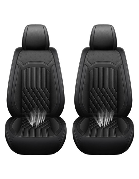 Fundas de Asiento NCNXNN para Toyota Yaris 2012-2018, Negro, 2 PCS Fundas de Asiento NCNXNN para Toyota Yaris 2012-2018, Negro, 2 PCS