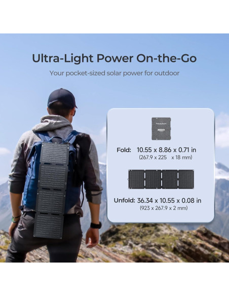 Panel Solar Portátil Plegable Renogy 30W, Carga Rápida USB-C Panel Solar Portátil Plegable Renogy 30W, Carga Rápida USB-C