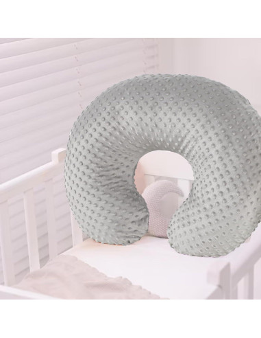 Funda de Almohada de Lactancia GFU Gris Suave 57x45 cm