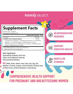 Probioticos Prenatales Mama's Select 30 Cápsulas - Apoyo Embarazo y Lactancia 2