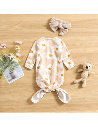 Conjunto de Sueño Floral Bebé Merqwadd 0-3 Meses