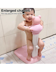 Soporte de Ducha para Bebés Gihusrzx Ajustable Rosa 8-36 Meses 2