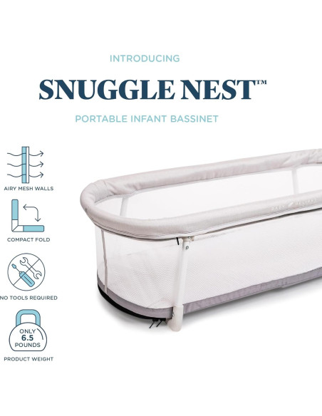 Cuna Portátil Snuggle Nest Baby Delight para Bebés 0-5 Meses Cuna Portátil Snuggle Nest Baby Delight para Bebés 0-5 Meses