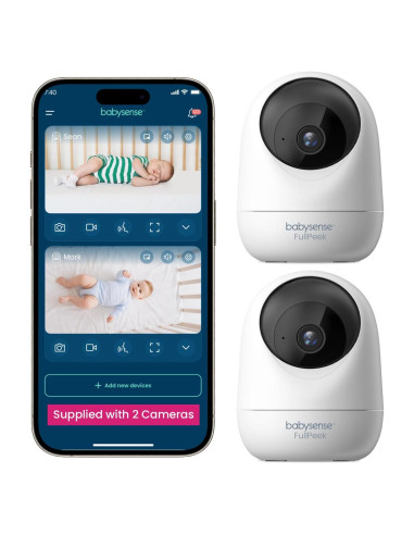 Monitor de Video para Bebés Babysense 2Peek 3MP HD WiFi - 2 Cámaras