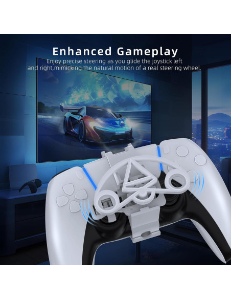 Mini Volante EJGAME para Controlador PS5 y PS5 Slim Mini Volante EJGAME para Controlador PS5 y PS5 Slim