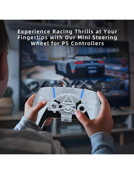 Mini Volante EJGAME para Controlador PS5 y PS5 Slim Mini Volante EJGAME para Controlador PS5 y PS5 Slim