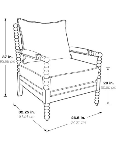 Silla de Acento Kaylee OSP Home Furnishings Beige Clásica