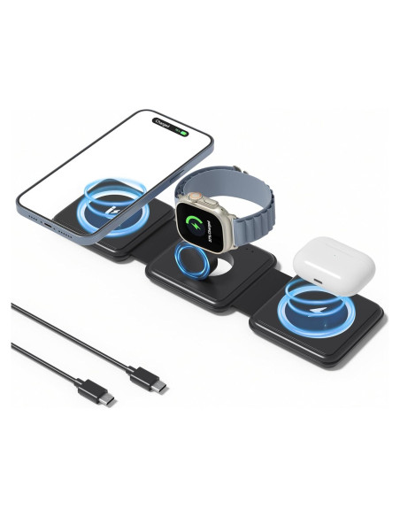 Estación de Carga 3 en 1 OhM-ega para iPhone y Apple Watch Estación de Carga 3 en 1 OhM-ega para iPhone y Apple Watch
