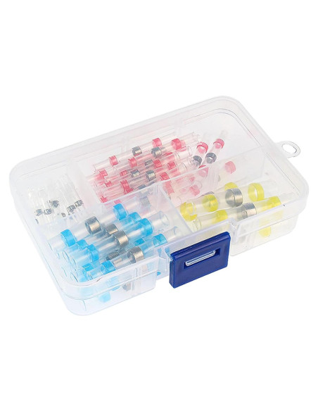 Kit 100 Conectores Termoretráctiles Yetaida IP67 22-18 AWG Kit 100 Conectores Termoretráctiles Yetaida IP67 22-18 AWG