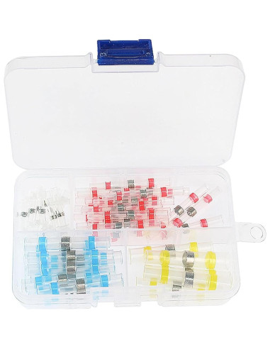Kit 100 Conectores Termoretráctiles Yetaida IP67 22-18 AWG