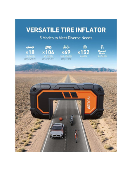 Arrancador de Batería AstroAI S8 Air Nano 1500A con Compresor Arrancador de Batería AstroAI S8 Air Nano 1500A con Compresor