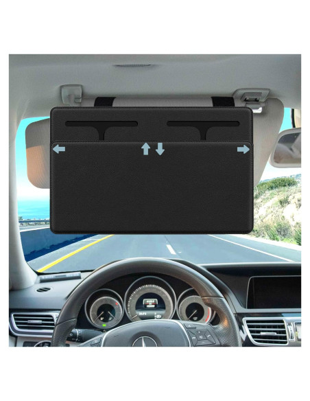 Extensor de Visera Solar NAZZO Negro para Coche Universal Extensor de Visera Solar NAZZO Negro para Coche Universal