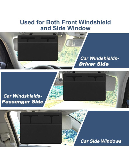 Extensor de Visera Solar NAZZO Negro para Coche Universal Extensor de Visera Solar NAZZO Negro para Coche Universal