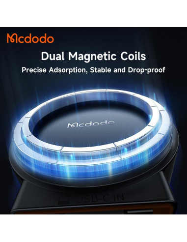Cargador de Coche MagSafe 15W Mcdodo con Cable USB-C Retráctil