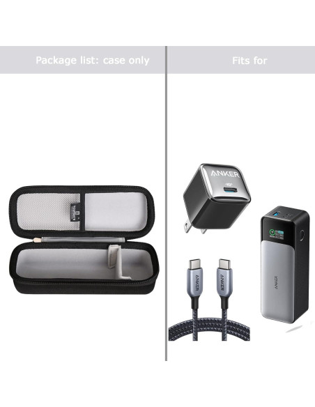 Funda Dura de Almacenamiento Tourmate para Anker 737 y 715 Funda Dura de Almacenamiento Tourmate para Anker 737 y 715