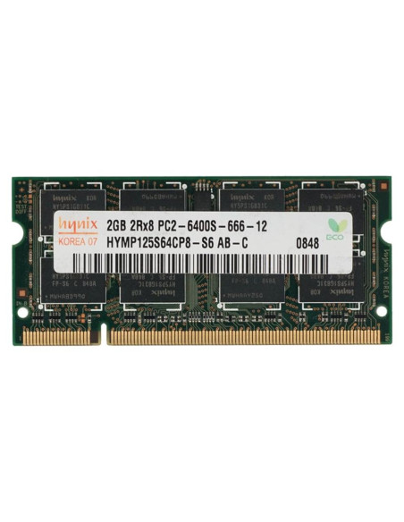 Memoria RAM Hynix 2GB DDR2 800MHz SO-DIMM 200 PIN Memoria RAM Hynix 2GB DDR2 800MHz SO-DIMM 200 PIN