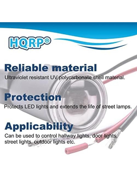 Sensor de Luz Fotocélula HQRP 20-Pack Interruptor Cableado Sensor de Luz Fotocélula HQRP 20-Pack Interruptor Cableado
