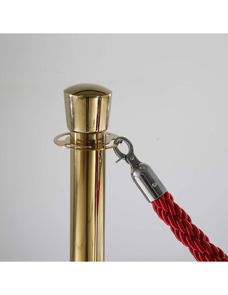 Poste Stanchion de Control de Multitudes M&T Displays 91.4 cm Oro Titanio Poste Stanchion de Control de Multitudes M&T Displays 91.4 cm Oro Titanio